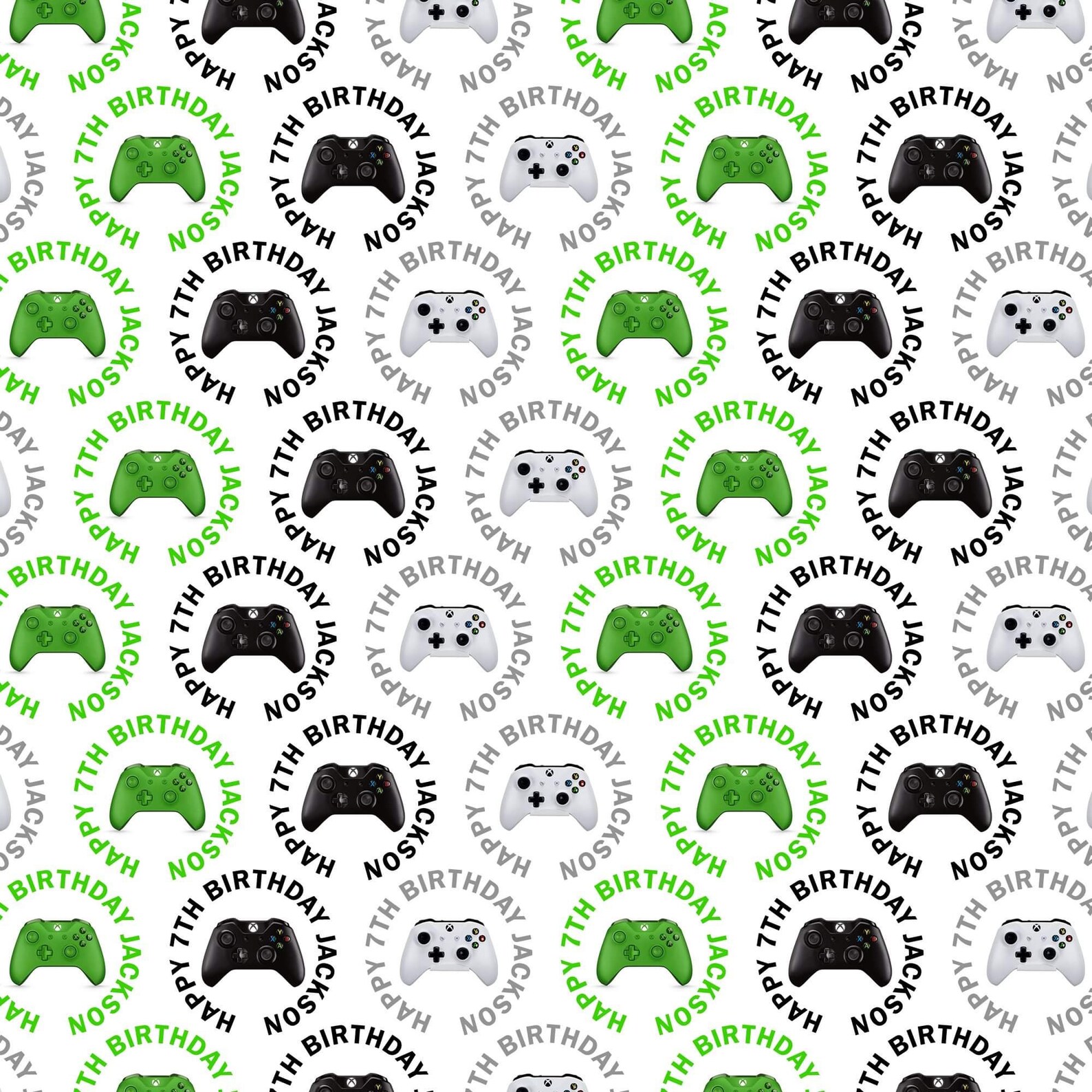 Personalised XBOX Gaming Gamers Name Wrapping Gift Wrap Paper Etsy UK