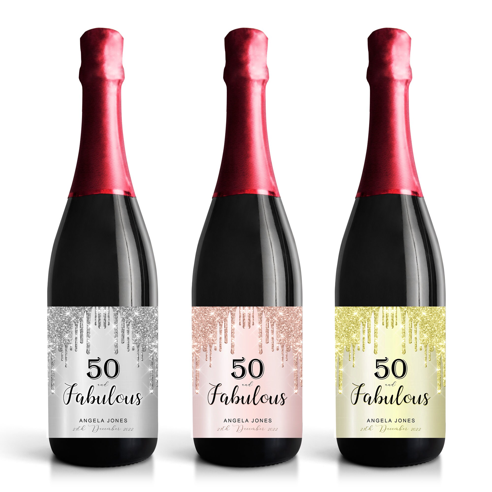 Personalised Champagne Wine Prosecco Bottle Happy Birthday Adult Label