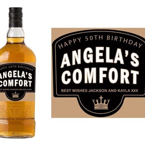 Southern Comfort Personalised Gift Bottle Label