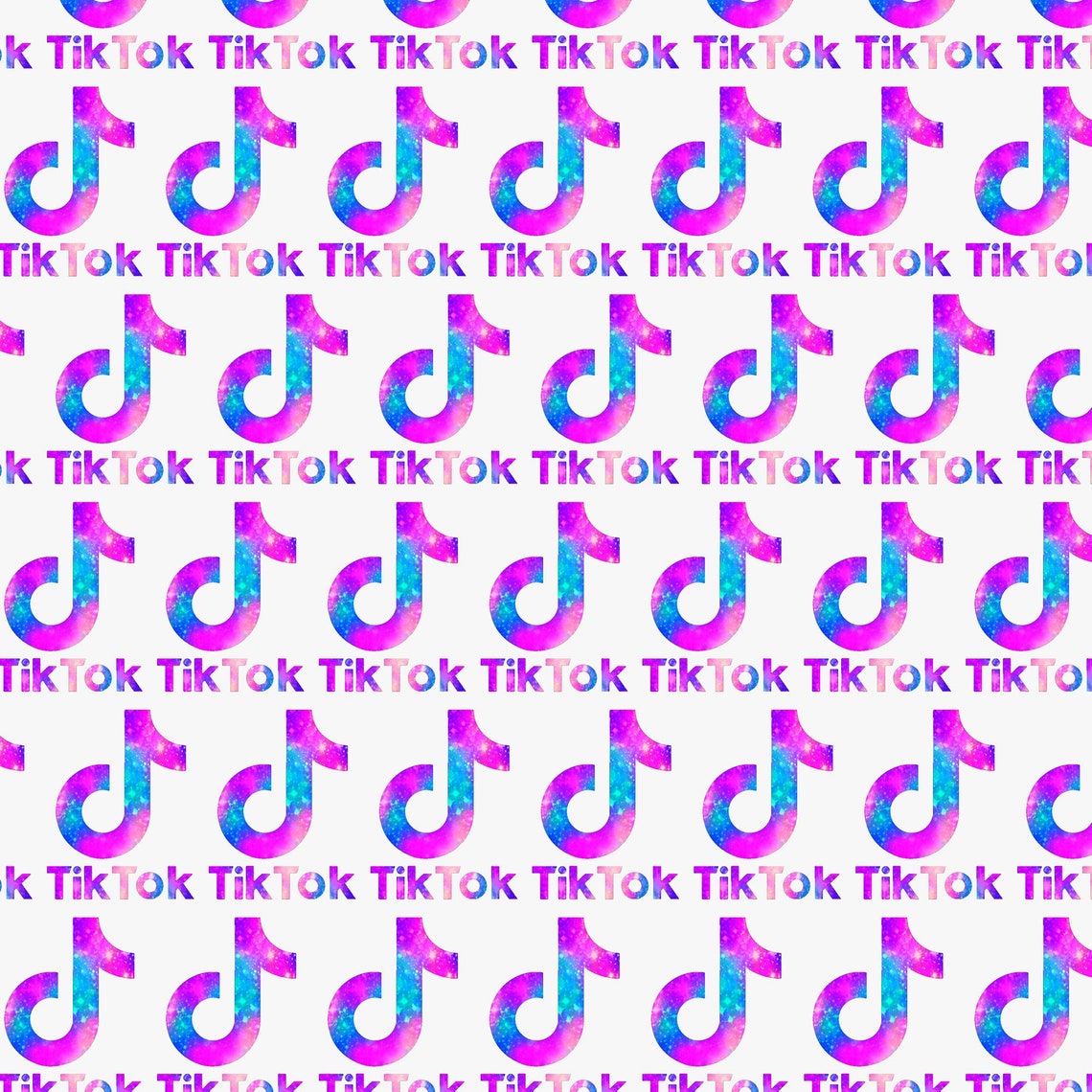 Wrapping Paper Tik Tok Social Media Music App Viral Dance Gift Etsy