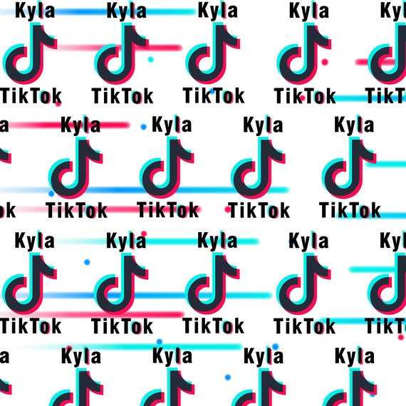 Personalised Tik Tok Name Wrapping Gift Wrap Paper Etsy
