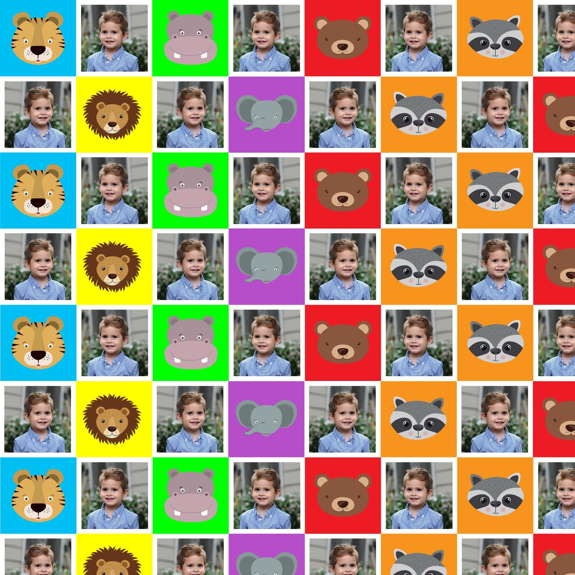 Personalised Zoo Animals Wrapping Paper Gift Present Wrap | Etsy