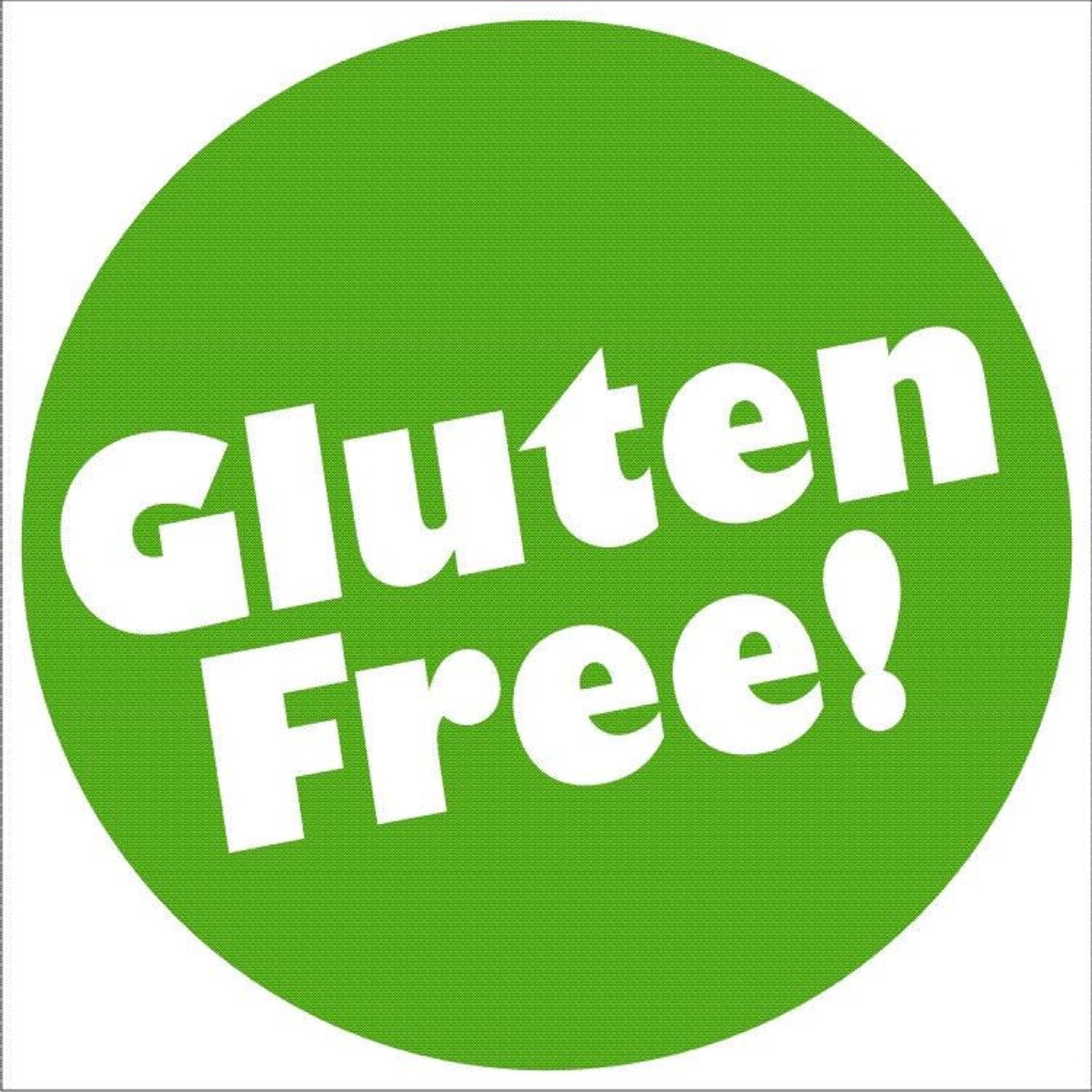 X48 Gluten Free Round Gift Stickers Food Buffet Meals Green | Etsy