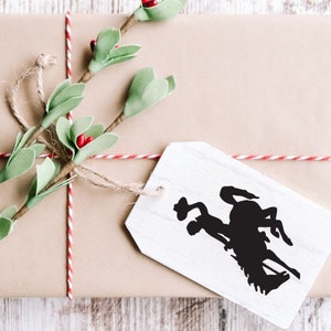 Rodeo Cowboy Ornament, Western Ornament, Wood Ornament, Western Decor, Western Christmas, Farmhouse Ornament, Country Decor, Christmas Tag