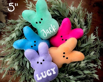 The Original Personalized Plush Peep Inspired, Peep Plush, Easter Peep Bunny, Easter Basket, First Easter, Stuffed Animal, Easter Bunny,Gift