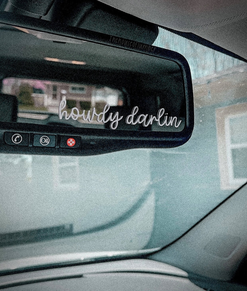 I'm Always With You Decal, Rear View Mirror Decal, Mirror Sticker, Positive Affirmations Sticker, Car Sticker, Window Decal, Western Sticker image 2