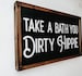 The ORIGINAL Take A Bath You Dirty Hippie Wood Sign | Boho decor | Bathroom Decor | Farmhouse | Boho | Wall Decor  | Wall Art | Washroom 