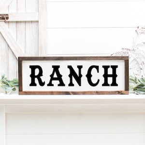 Ranch Wood Sign | Western Sign | Western Decor | Cowboy | Ranch House ...
