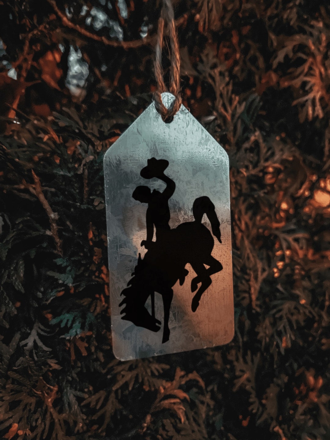 Cowboy Ornament Western Ornament Tin Ornament Western - Etsy