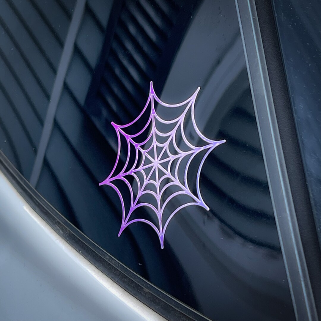 Spider Web Decal, Window Decal, Halloween Decal, Spooky Sticker ...