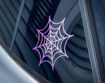 Spider Web Decal Corner Web Decal Spider Decal Halloween - Etsy