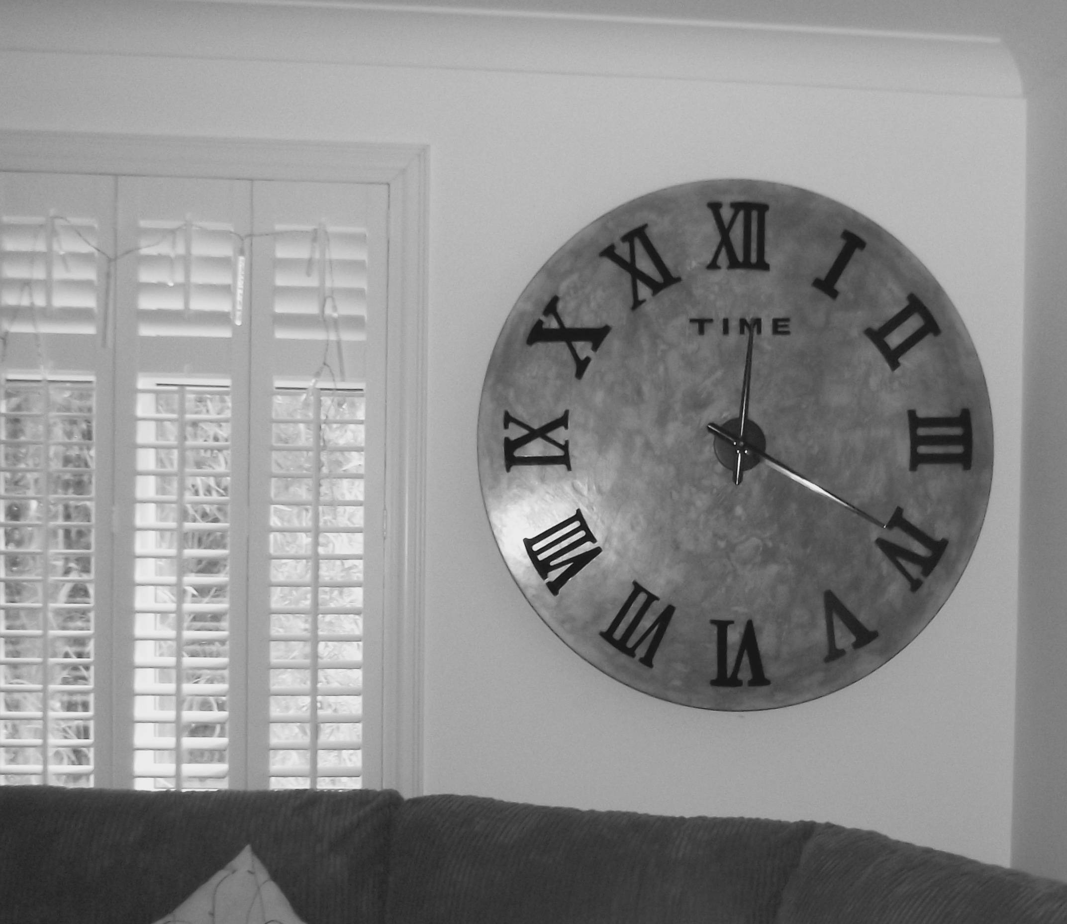 Hand Painted Wall Clock Etsy UK