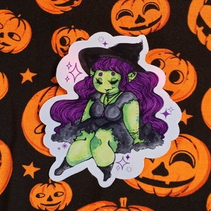 Lil&#39; Witchy - Halloween Holographic Sticker