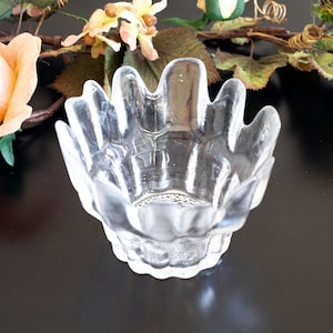 Vintage Swedish Lead Crystal Votive Bowl,  Skruf Sweden 1960s