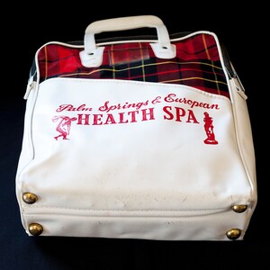 Vintage Palm Springs Tote Bag or Purse, Exercise bag from European Health Spa