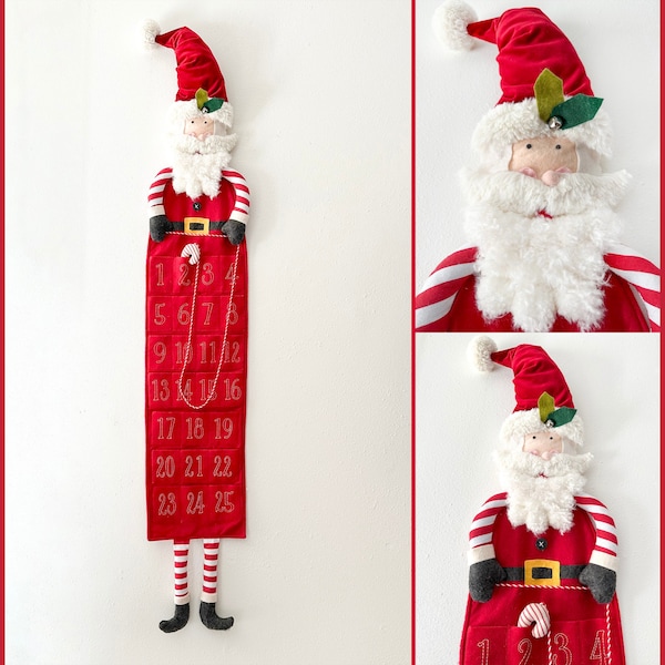 Felt Santa Advent Calendar by Pottery Barn