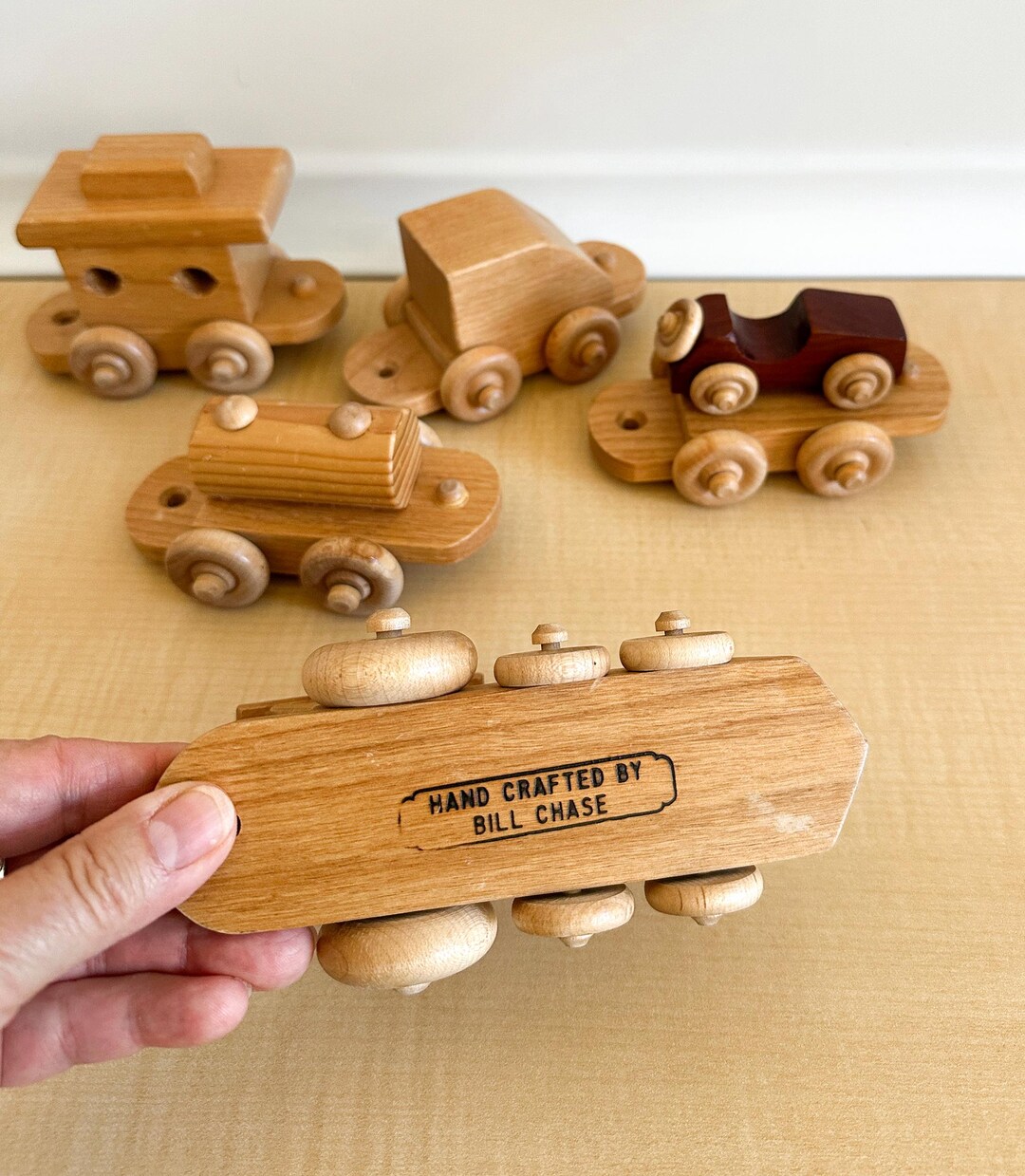 Handmade Model Train Vintage Handmade Wooden Train, Handcrafted and Signed Toy Train - Etsy