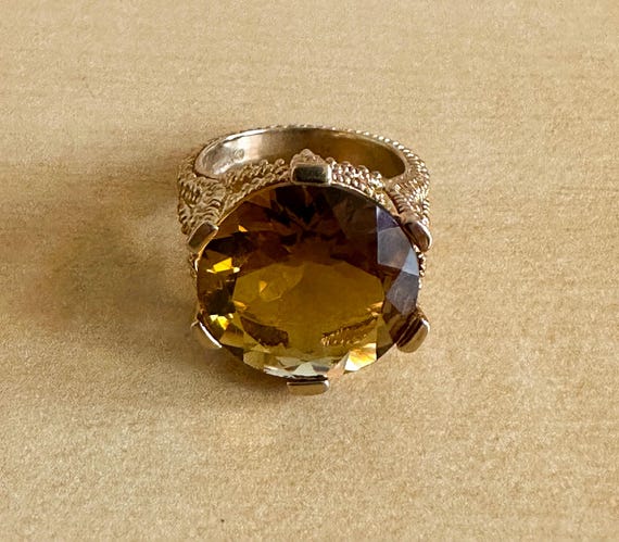 Vintage Stephen Dweck Statement Ring, Round Facet… - image 6