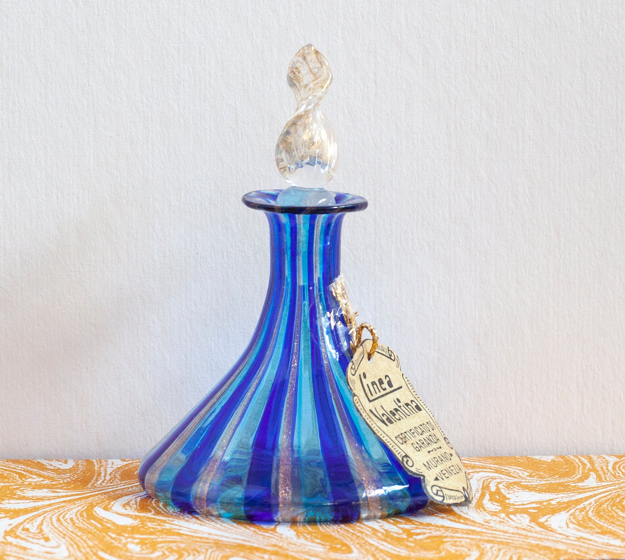 Perfume Bottle Murano, Linea Valentina, Italian Art Glass