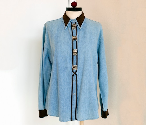 Coldwater creek denim shirt cheap