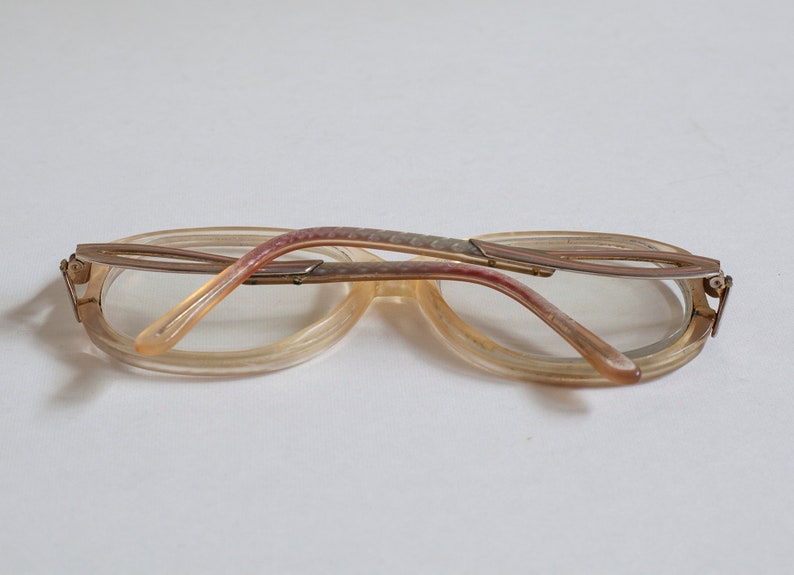 Real Vintage Pink Eyeglass Frames, Iridescent Dots Etsy