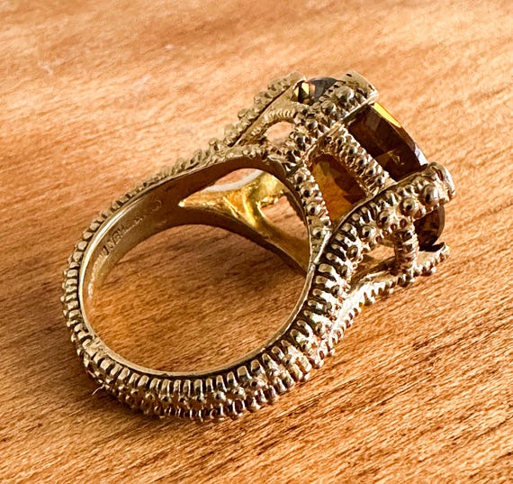 Vintage Stephen Dweck Statement Ring, Round Facet… - image 8