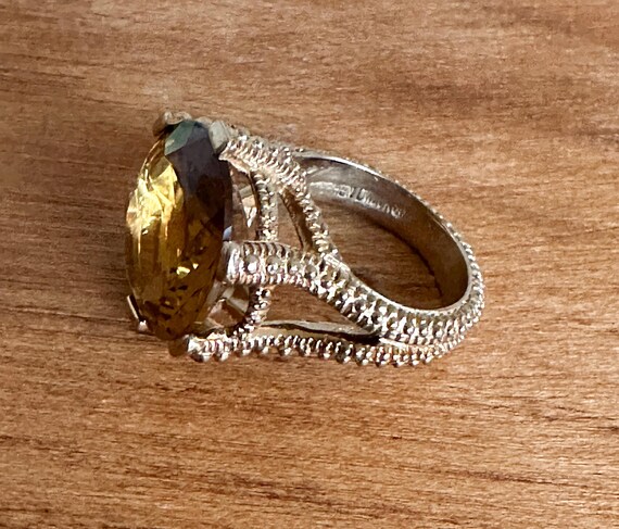 Vintage Stephen Dweck Statement Ring, Round Facet… - image 3