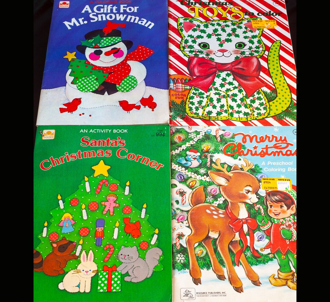 vintage-christmas-coloring-activity-books-1970-80s-holiday-color-books