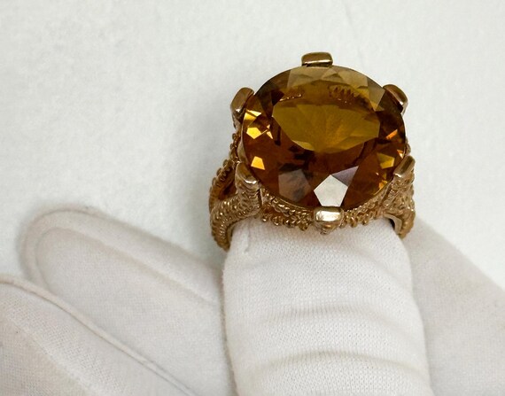 Vintage Stephen Dweck Statement Ring, Round Facet… - image 4