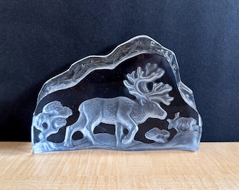 Crystal Clear Ice Glass Arctic Caribou by Magnor Norway 3D