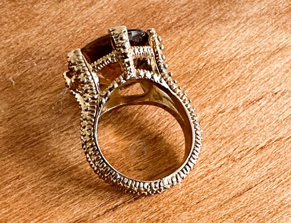 Vintage Stephen Dweck Statement Ring, Round Facet… - image 9