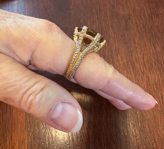 Vintage Stephen Dweck Statement Ring, Round Facet… - image 2