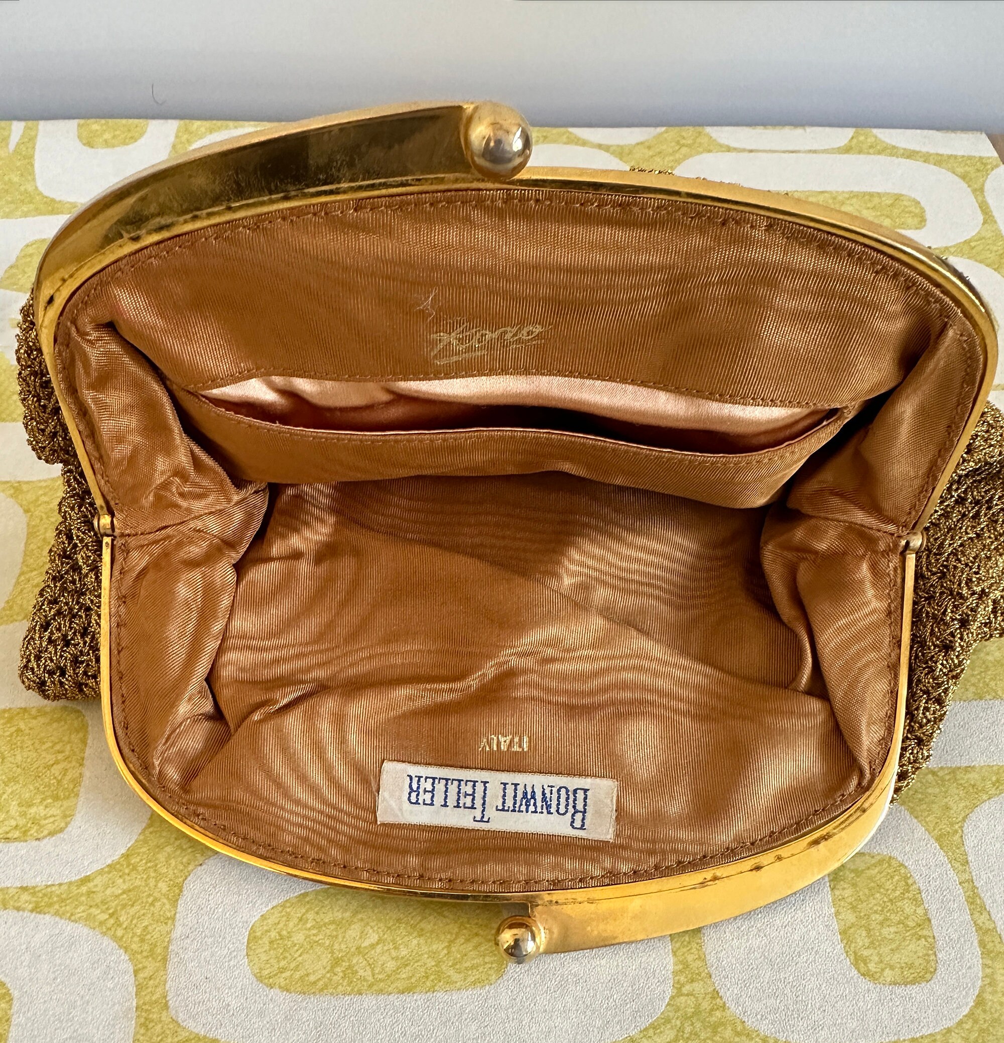 Vintage Rodo Bonwit Teller Gold Woven Clutch Purse Designed by Rodo Made in Italy Etsy