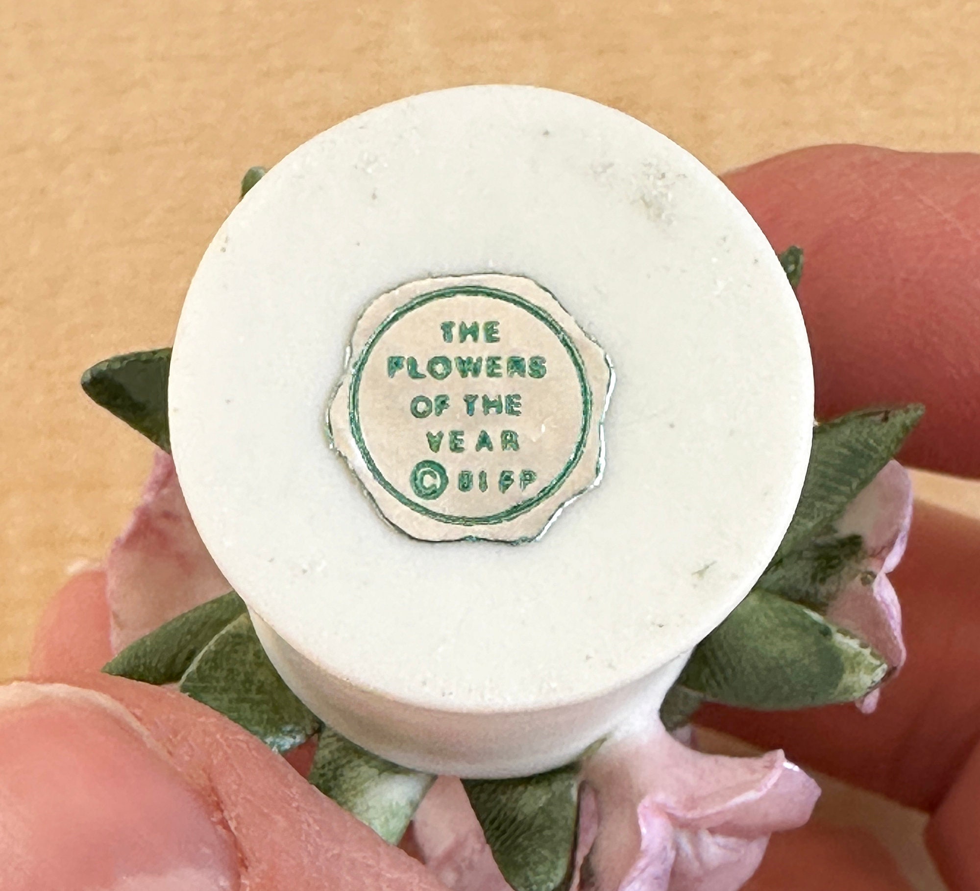 Franklin Mint Flower of the Year Miniature Porcelain Flowers
