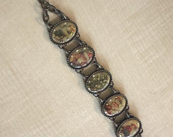 Vintage Christmas Bracelet, Nina Ricci for Avon, Holiday Jewelry