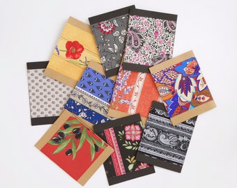 notecards with fabrics from Provence, France