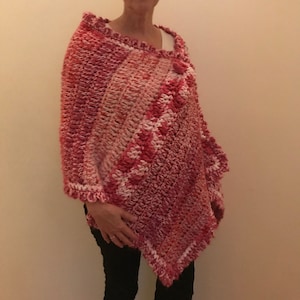 Prayer Shawl, Breast Cancer Awareness -- shipping included; SOLD, but a similar item can be made to order