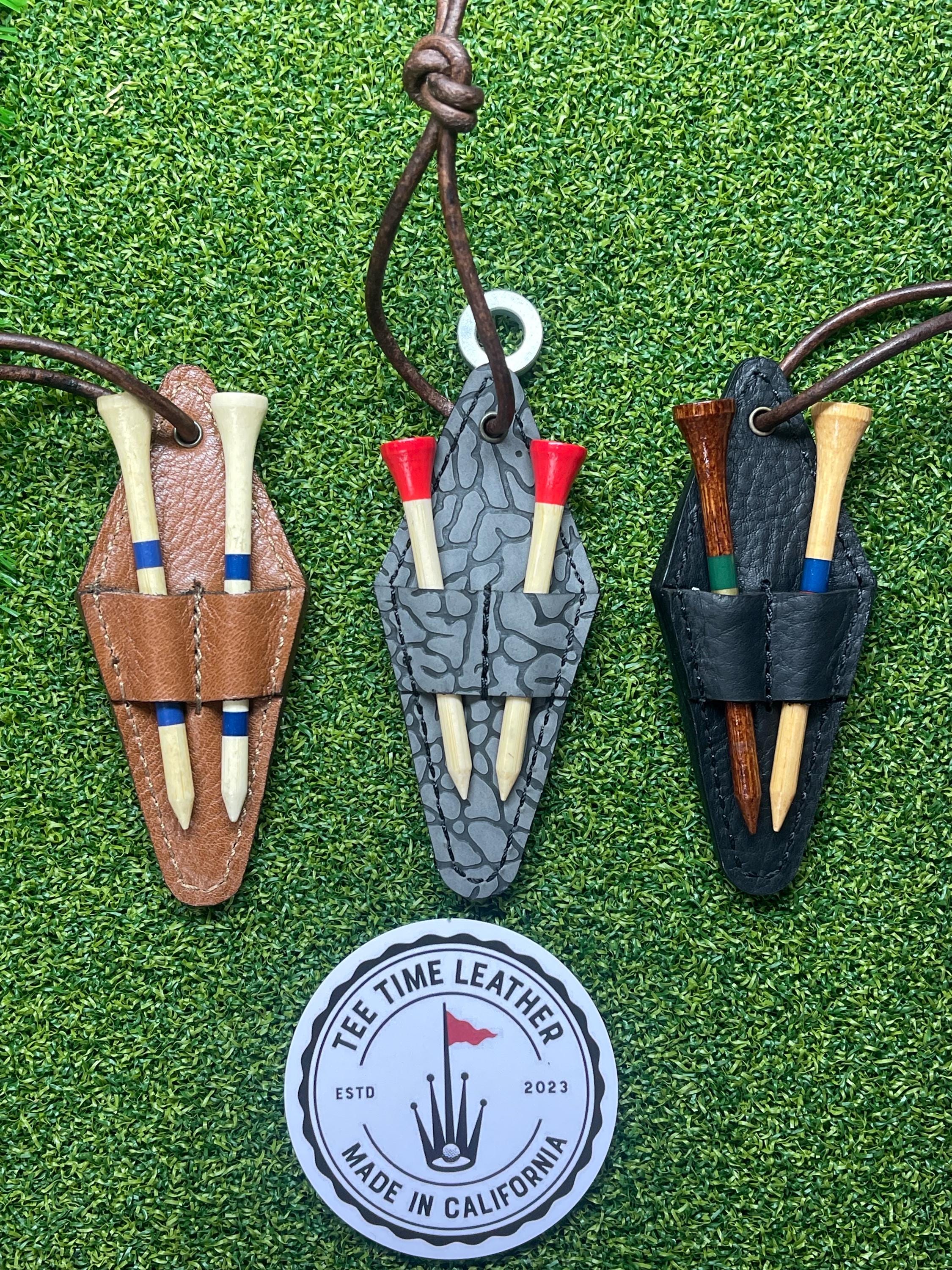 Handmade Leather Golf Tee Holder: Tomo Ninja Divot Tool - Etsy