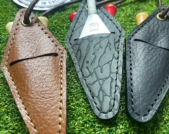 Handmade Leather Golf Tee Holder: Tomo Ninja Divot Tool - Etsy
