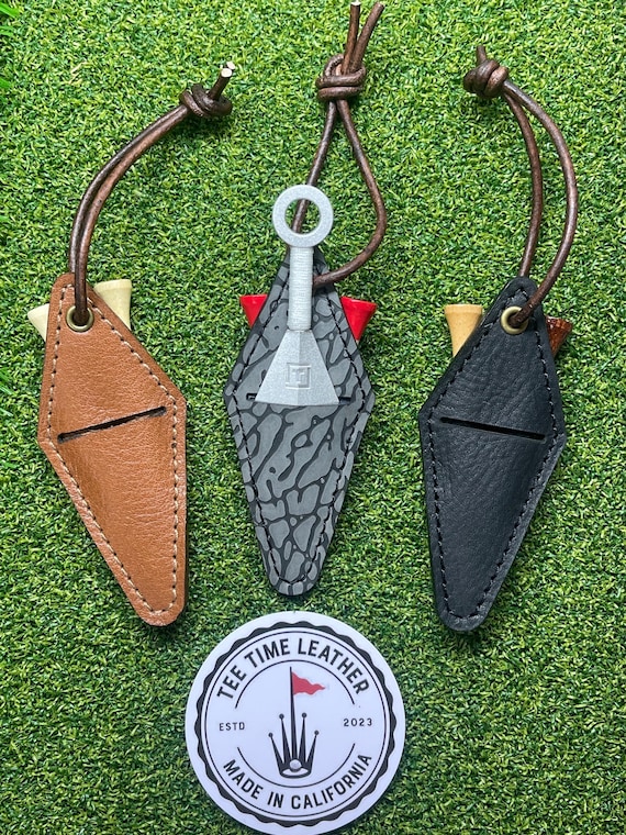 Handmade Leather Golf Tee Holder: Tomo Ninja Divot Tool - Etsy