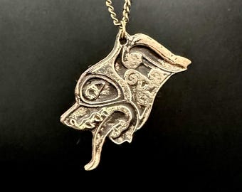 Bronze Celtic Dog Pendant