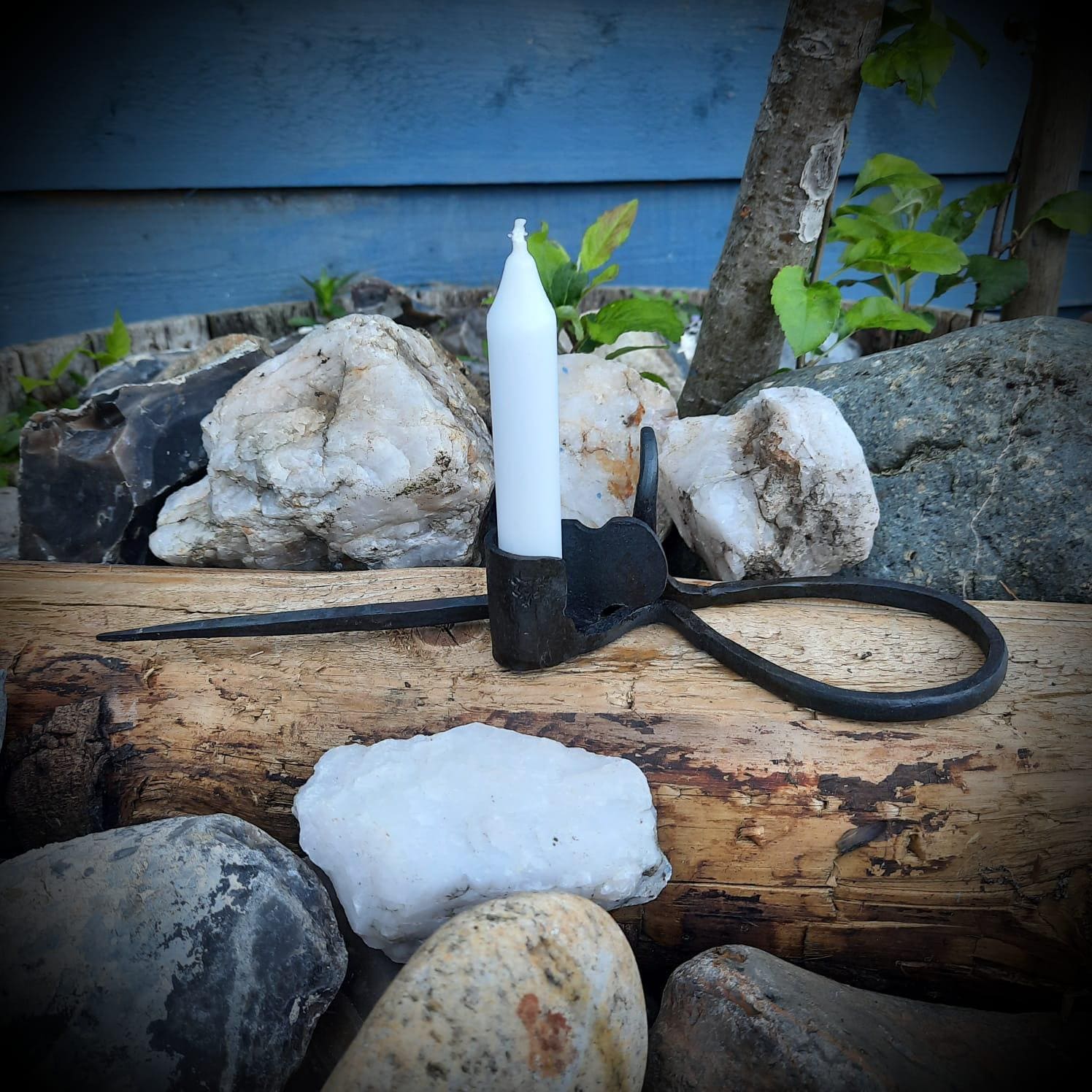 Hand Forged Miners Candle Holder 'sticking Tommy' - Etsy