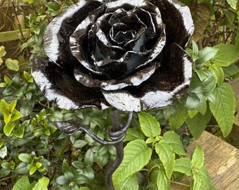 The Forever Rose - Hand forged Iron Rose