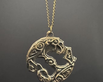 Bronze norse Hugin and Munin