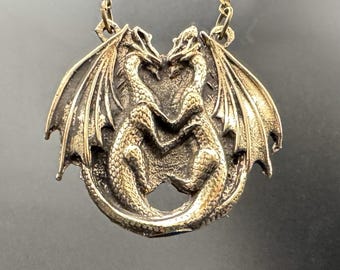Bronze Embracing Dragons