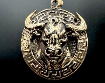 Bronze Minotaur Pendant