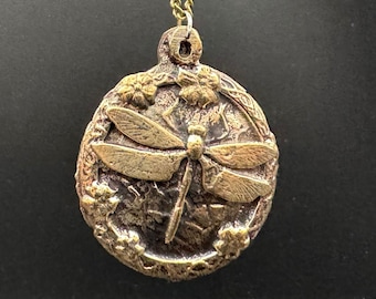 Bronze Dragonfly Pendant