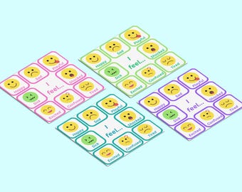 Emotion cards communication boards- nonverbal children with speech and language difficilties- Autism Spectrum disorder, selective mutism etc