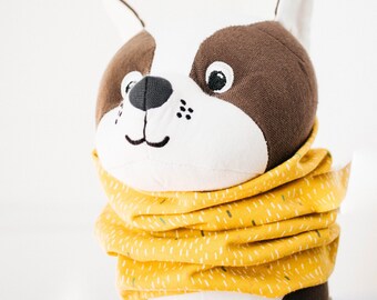 yellow snood for dogs | Dog ear protector | dog neck warmer | loop scarf for dogs | Puppy scarf | puppy snood | dog birthday present