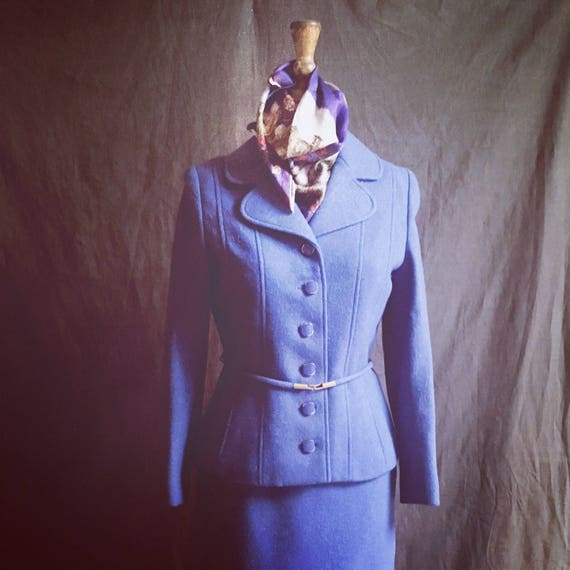 1960's Purple Wool Suit